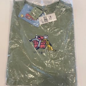 Women’s green long sleeve shirt Medium lounge Jake